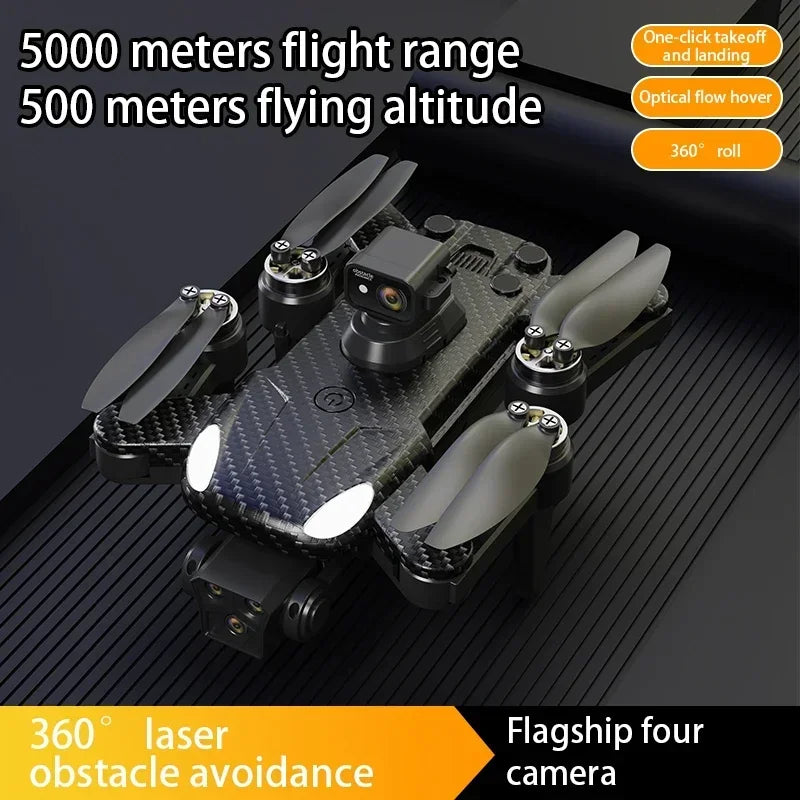 New Drone AE16 GPS Brushless 360° Laser Obstacle Avoidance 8K HD Four Camera Drones GPS Positioning Automatic Return Dron 1000M