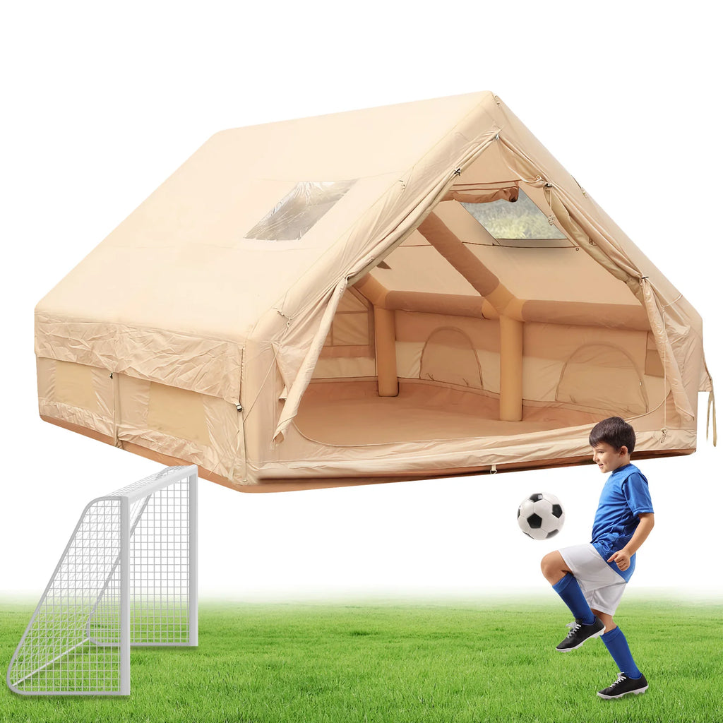 Inflatable Tent with Skylight Blow Up Tent Easy Setup Air Glamping Tents with Pump for Camping