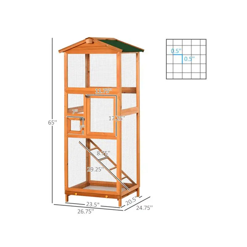 Bird Cage with Stand for Parrots, Finches, and Canaries - Spacious Aviary for Pet Birds, Easy to Clean, Durable Design, Ideal