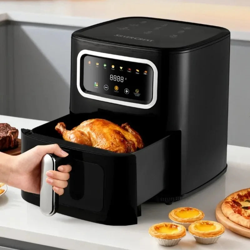 Convenient High-power Air Fryer Large Capacity Screen Touch Control Visual Air Fryers Multi Functional Household Appliances