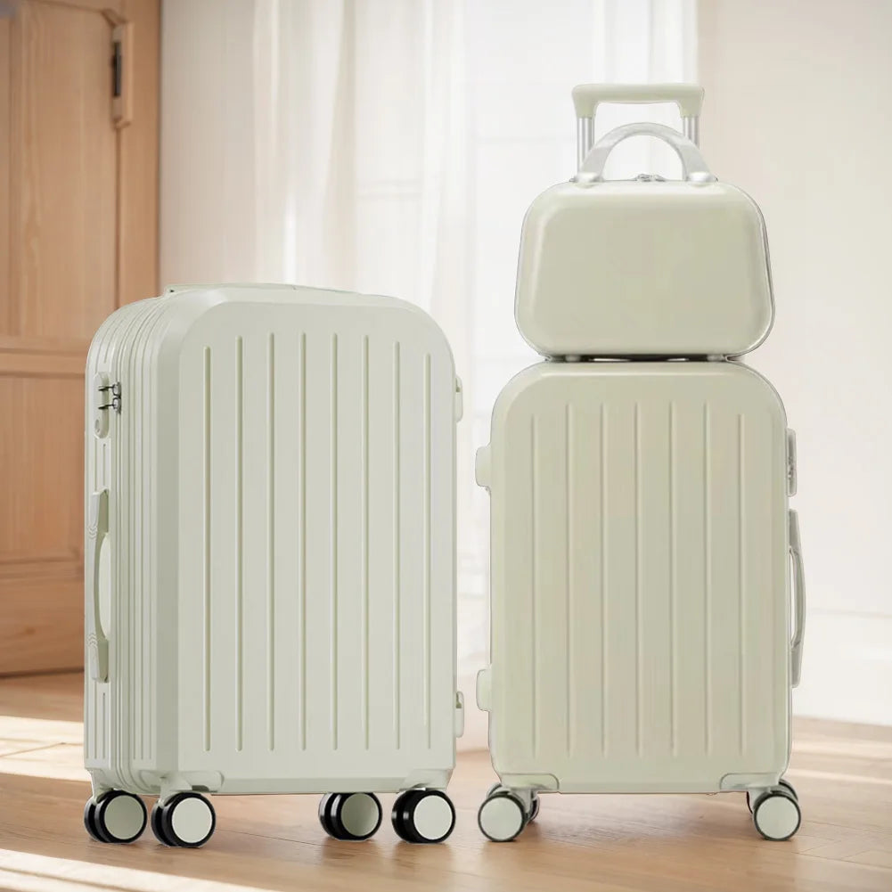 12 Inch 20 Inch 24 Inch Large Capacity Luggage Set with Spinner Wheels Travel Suitcase On Wheels Zipper Trolley Luggage Bag Case