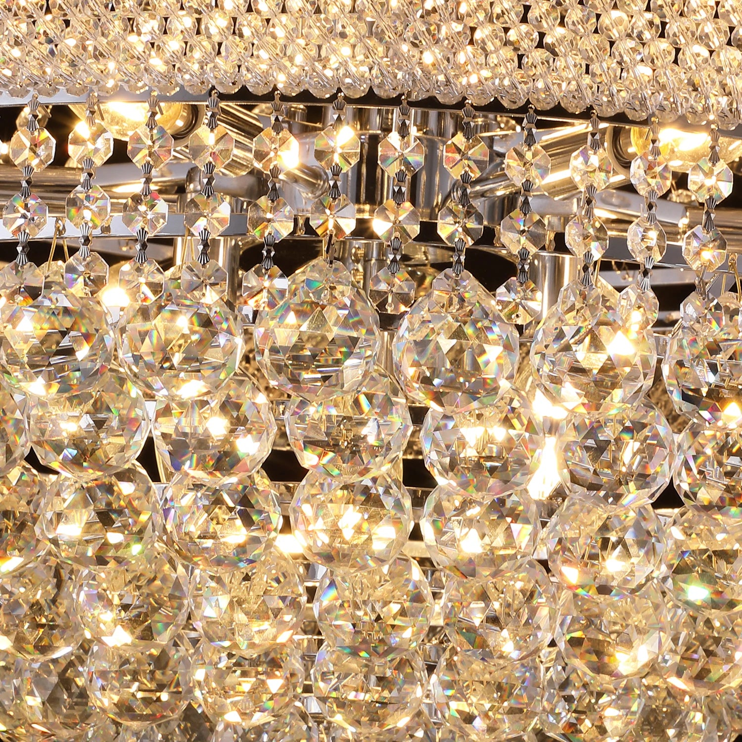Modern Interior Luxury K9 Bedroom Crystal Chandelier Ceiling Light French Empire Crystal Chandelier Chrome 12 Lights
