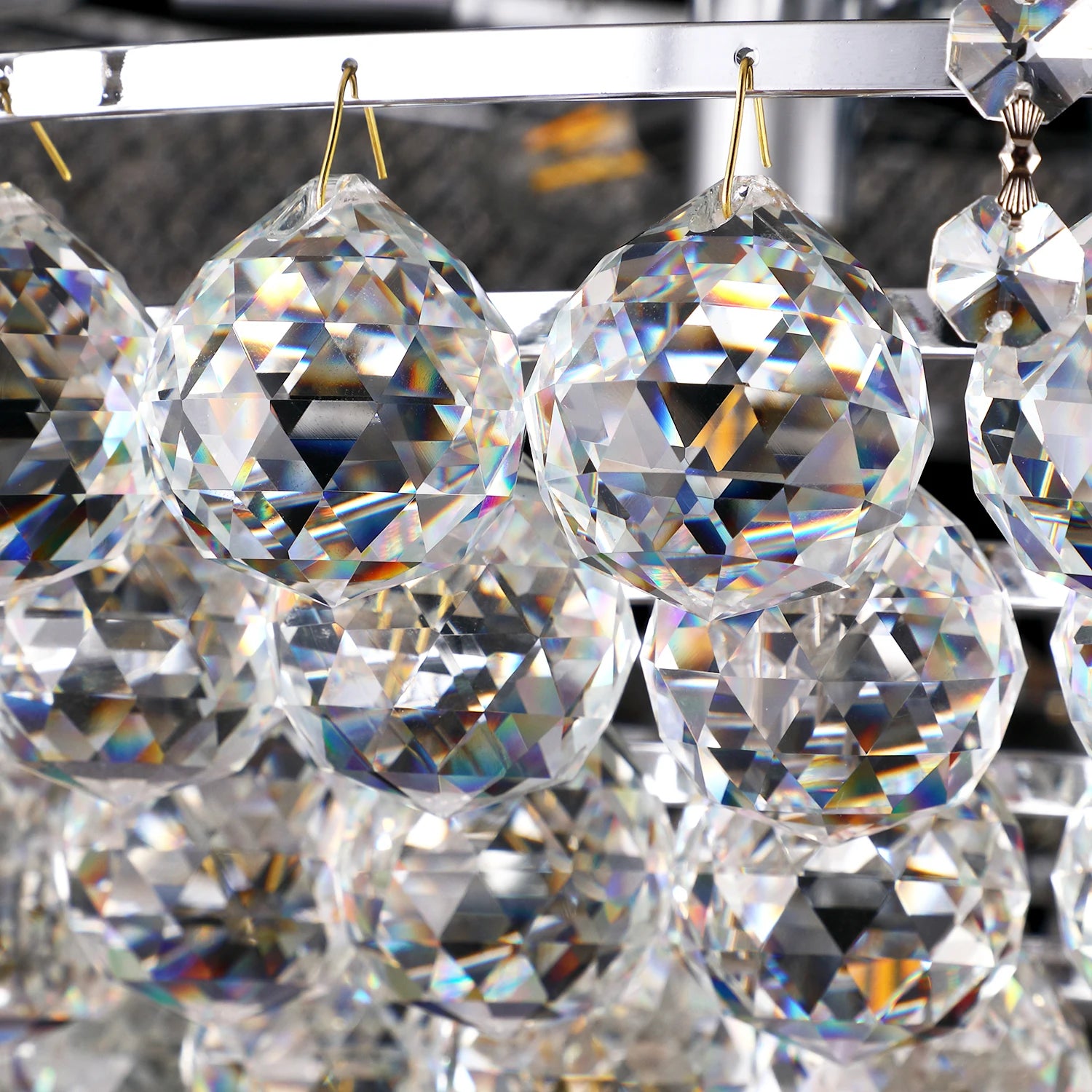 Modern Interior Luxury K9 Bedroom Crystal Chandelier Ceiling Light French Empire Crystal Chandelier Chrome 12 Lights