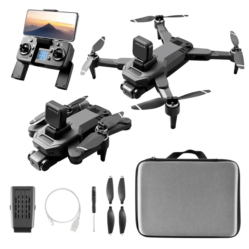 S109 Brushless Drone 5G Remote Control HD Transmission Ultra Long Range Four Axis Electric Resistant GPS Optical Flow Dron 3000M