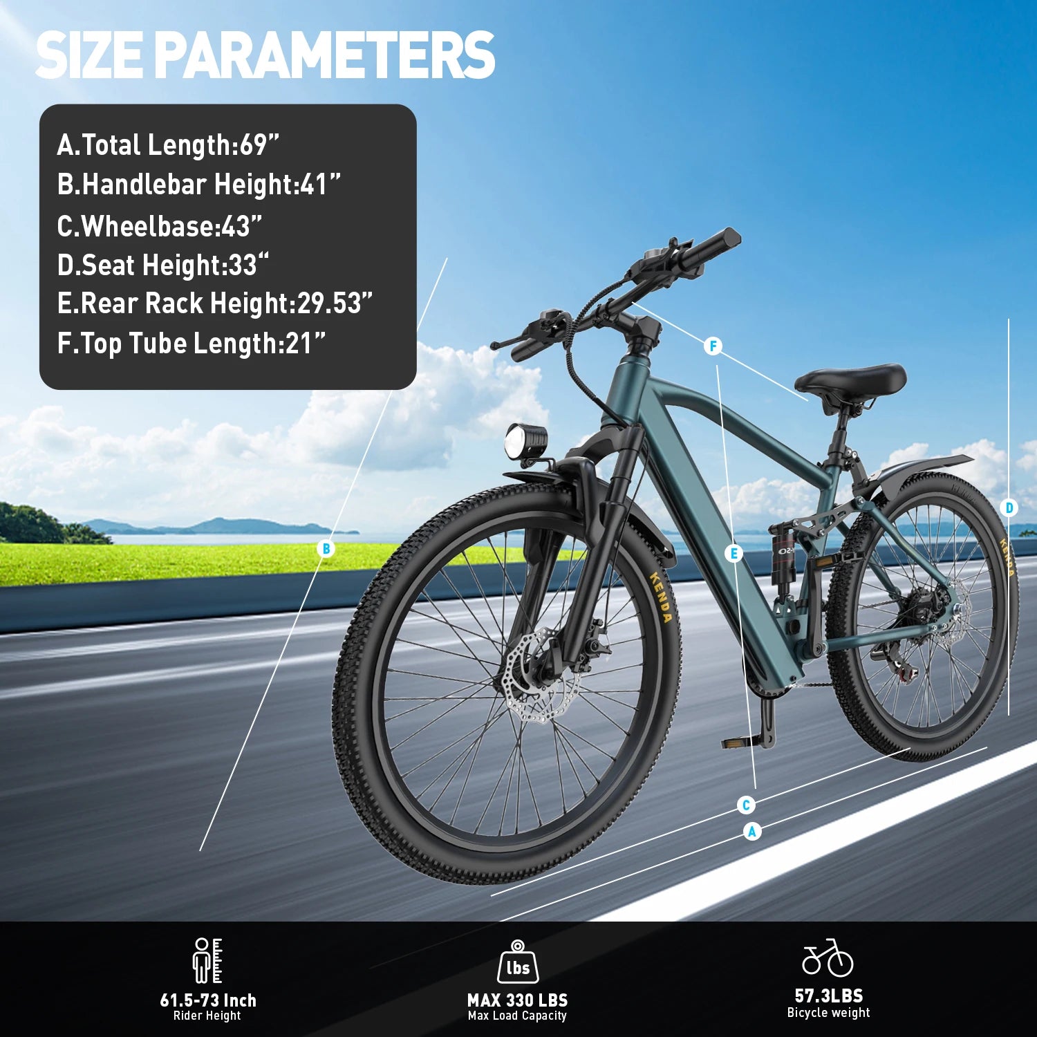 625W Peak Motor 26" 24" Electric Motorcycles Mountain E Bike For Adults, 23.9Mph 33Miles 10.4AH 13.5AH Electric Bicycle Ebike
