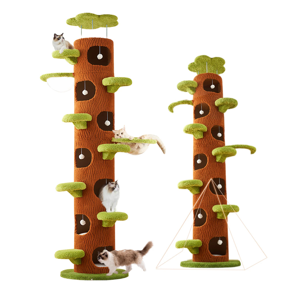 Forest Large Cat Tree with Scratching Post Tall Cat Tree Tower Super Large Cat Tree Tower for Maine Coon Cats