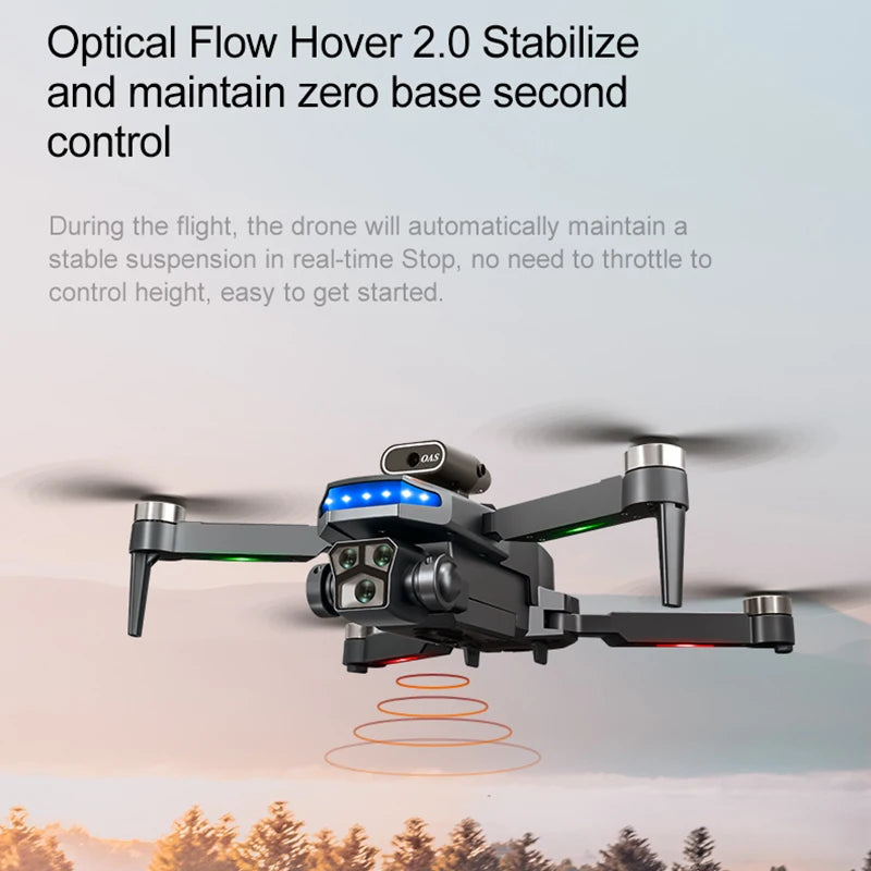 New P18 8K Dual Camera Drone Quadcopter Electronic Obstacle Avoidance Professional Drone Toy Gift For Kids