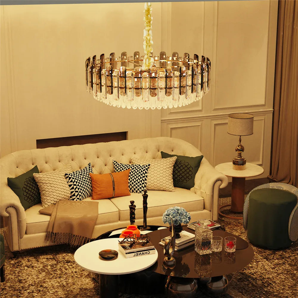 Luxury Crystal Chandelier Light Super Bright Pendant Ceiling Light for Home Hotel Funiture