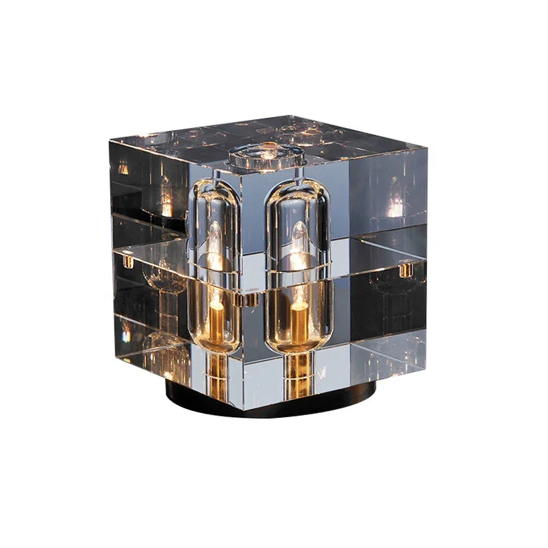 Nordic Luxury Crystal Desk Lights Modern Living Dining Room Art Lighting Bedroom Bedside Reading Copper Table Fixtures