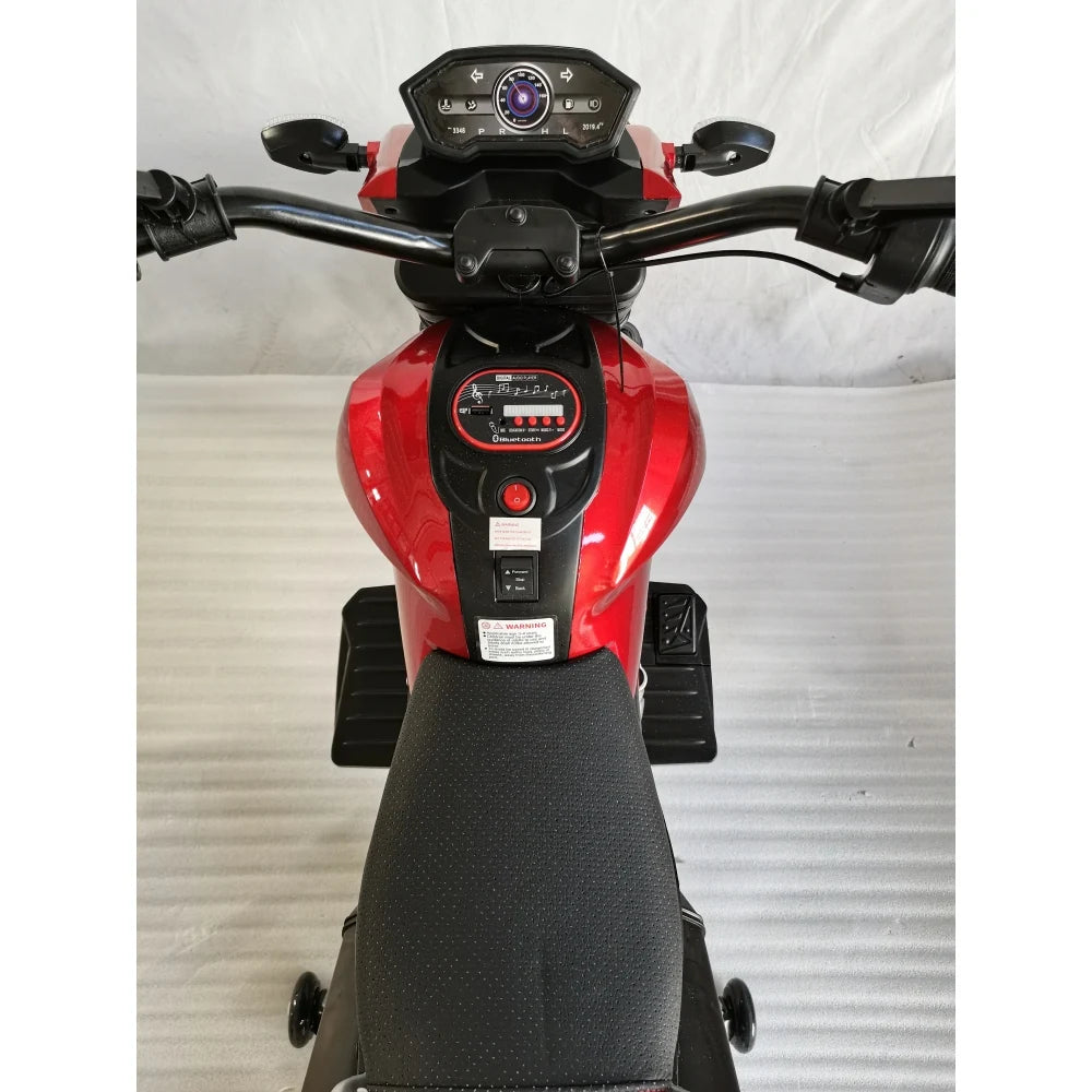 12V Electric Dirt Bike for Kids 3-6 Years Ride-On Motorcycle Hand Throttle & Foot Brake Off-Road Battery Powered Toy Gift