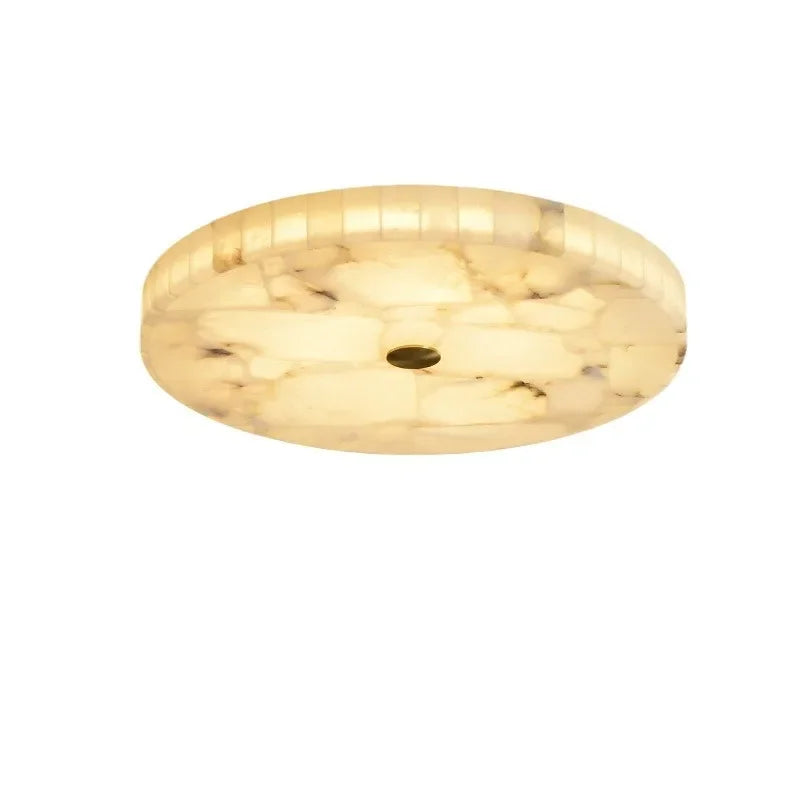 Led Lights Modern 2025 Marble Ceiling Chandelier Home Decor Ceiling Lamp White Marble New Designer Lustre for Living Room