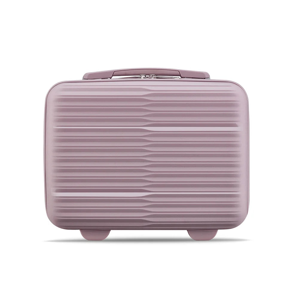14 Inch Zipper Makeup Box Black/Pink/Blue/White/Red Women/Men Travel Suitcase Luggage Compressive Material