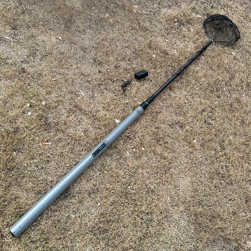 Lightweight Carbon Steel Telescopic CNC Integrated Rod Carp Fishing Landing Net Pole for All Fishermen