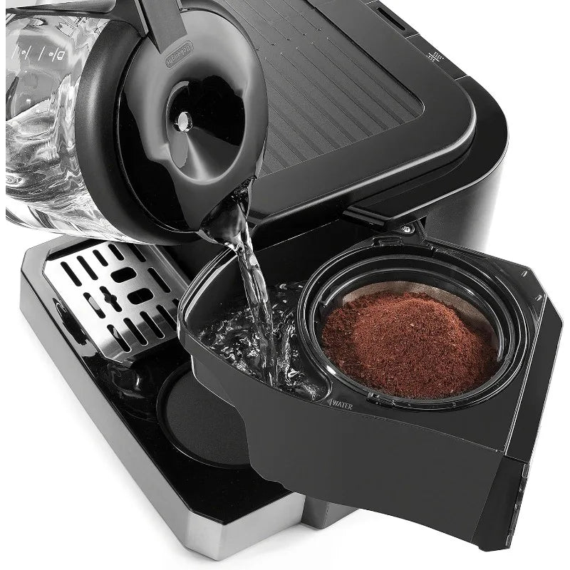 De'Longhi All-in-One Combination Coffee Maker & Espresso Machine + Advanced Adjustable Milk Frother for Cappuccino & Latte