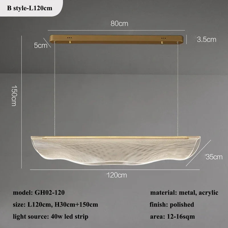 Modern Minimalist LED Acrylic Chandelier for Living Room Dining Room Dining Table Kitchen Home Decoration Chandelier