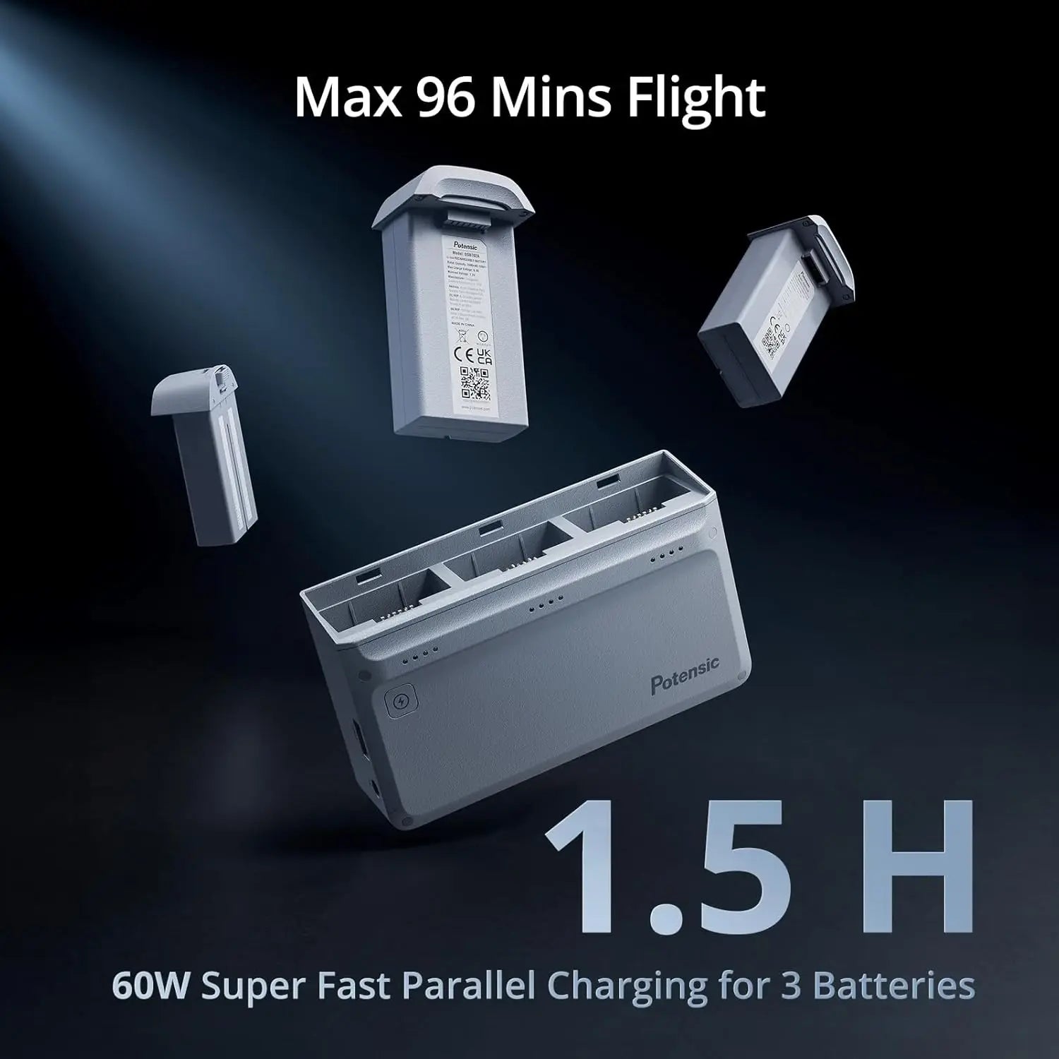 ATOM 3-Axis Gimbal 4K GPS Drone, Under 249g, 96 Mins Flight, Max 6KM Transmission, Visual Tracking, 4K/30FPS QuickShots