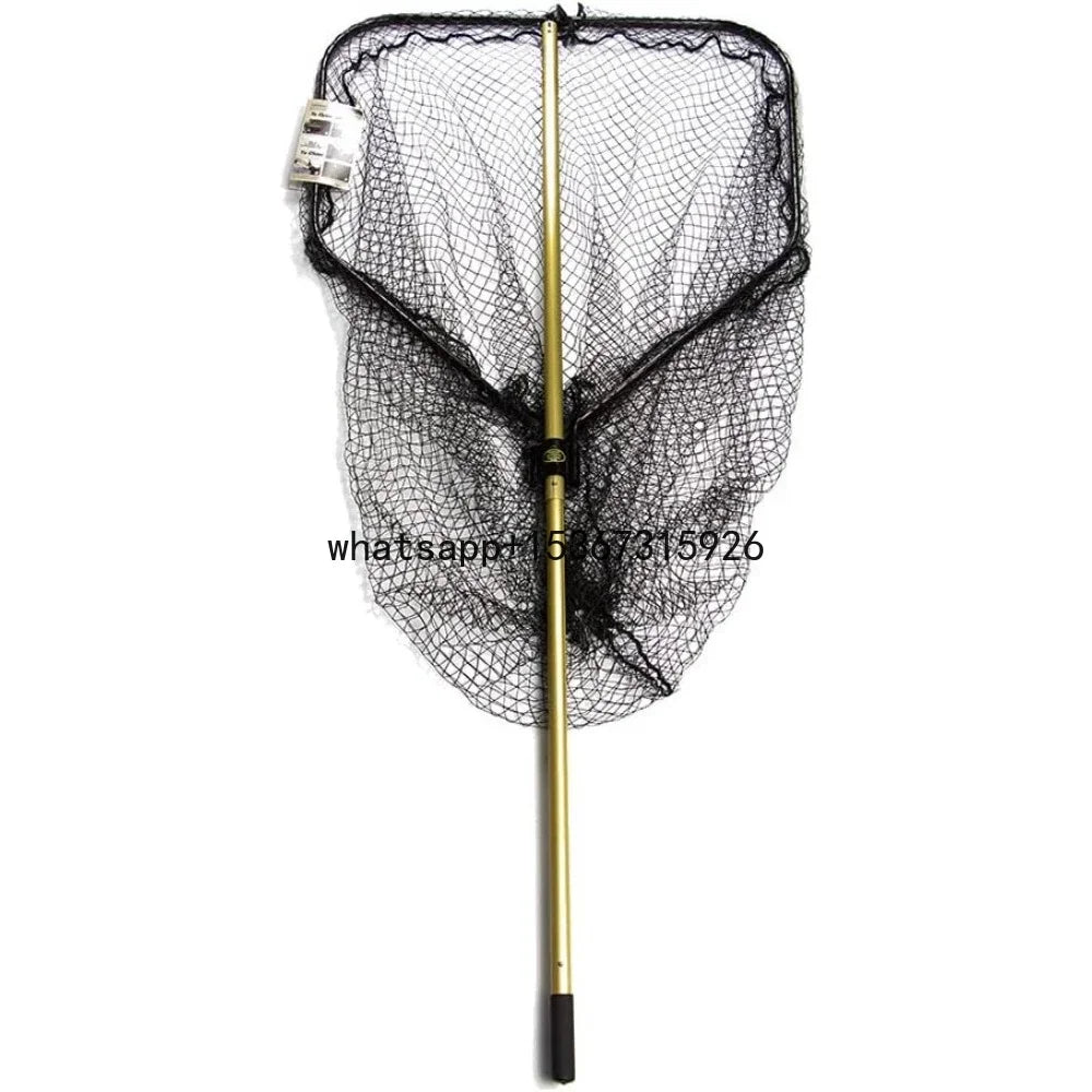 Length 116" Fishing Net Fishing Net Precision Muskie Landing Net - Hoop 36"X38" Gold/Black Supplies Accessories Tackle Sports