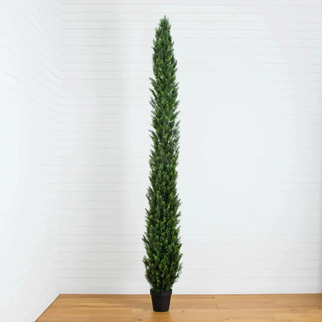 12’ Cedar Topiary Artifical Tree UV (Indoor/Outdoor) Home Decor. Retail $449