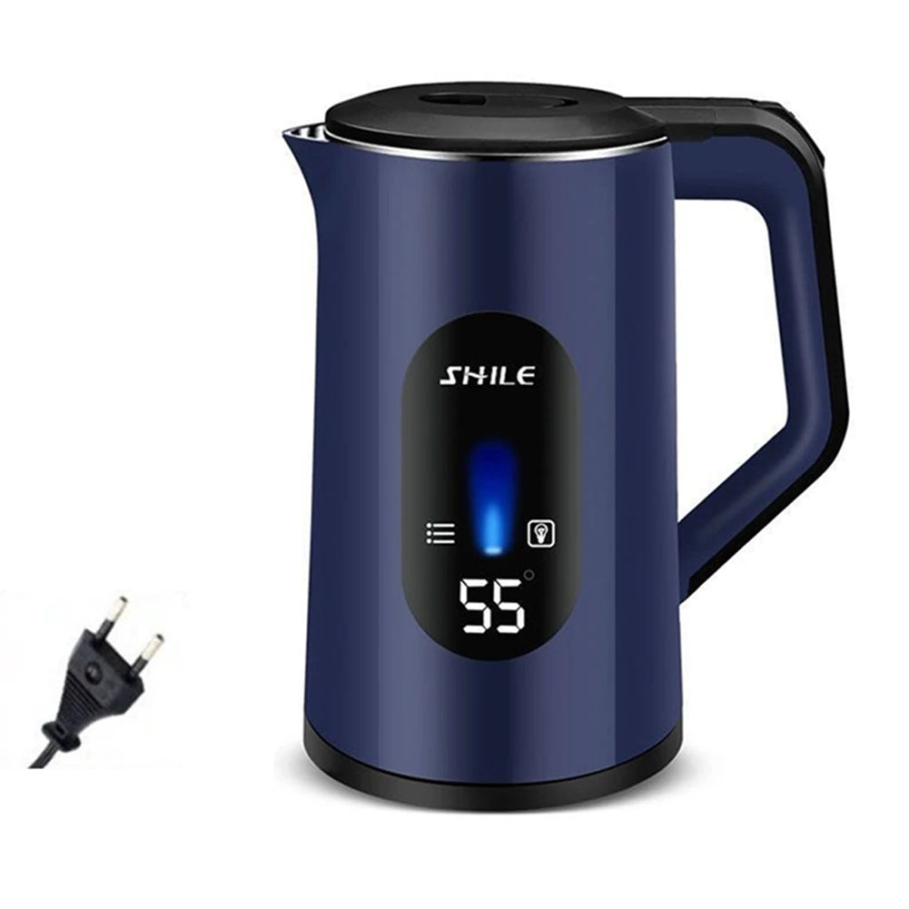 3L Stainless Steel Electric Hot Water Boiler Auto-Shutoff Thermal Water Kettle 1500W Fast Boil Boil Water Pot Home Kitchen Tool