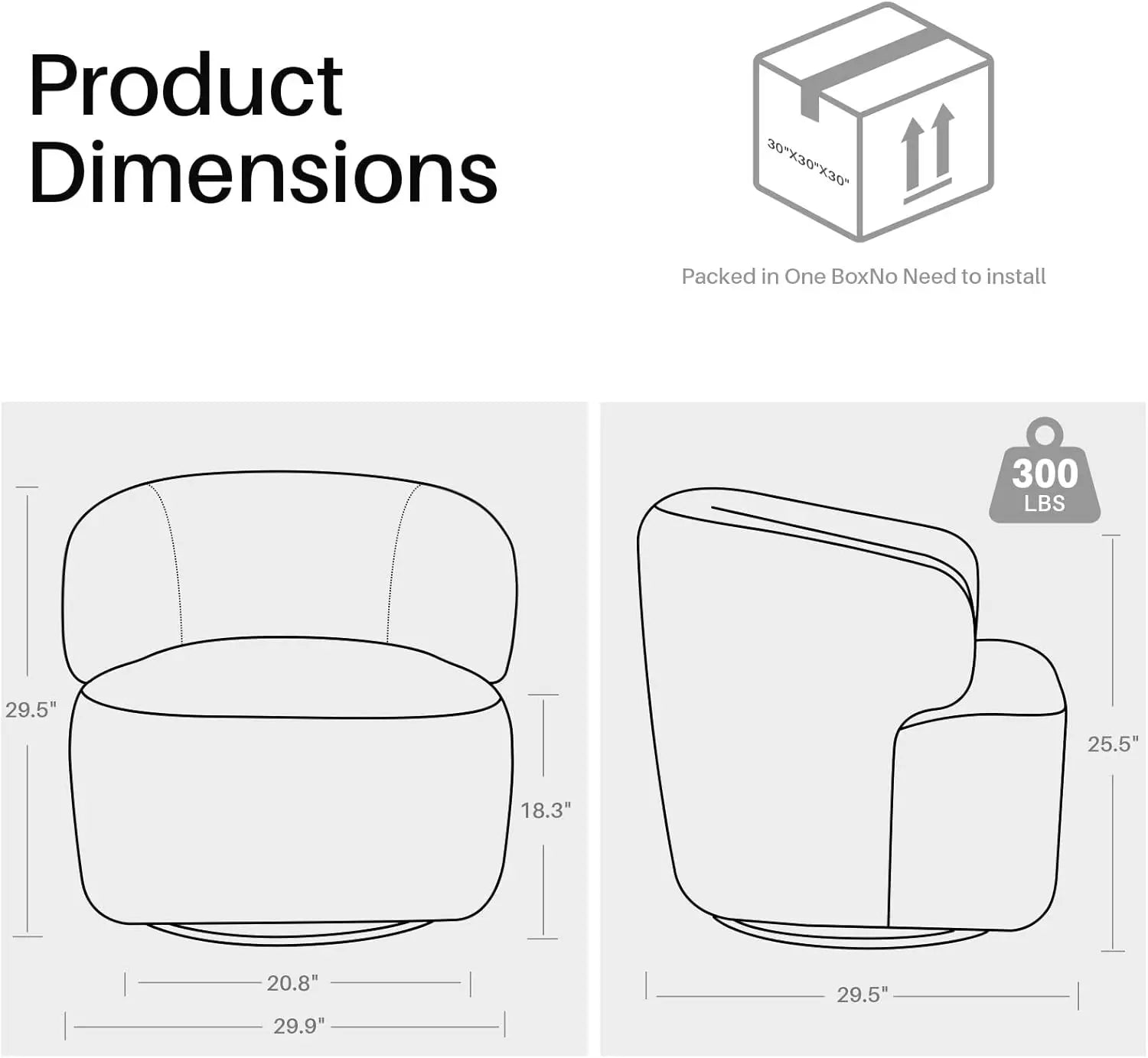 Swivel Accent Chair, Sherpa Teddy Barrel Chair, Cozy Round Boucle Armchair, Metal Base, Beige Cream White
